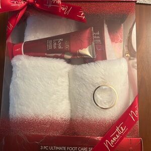 Nanette Lepore Red and White Foot Care Collection